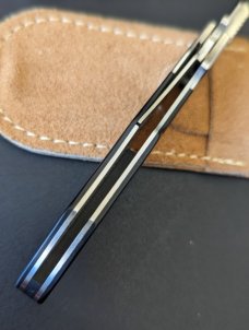 EARLY  PRE-CIRCLE SPYDERCO "SOLO" SOO1P MICARTA SEKI-CITY JAPAN 