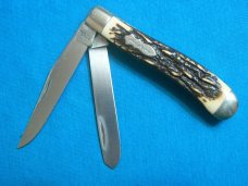 VINTAGE SCHRADE USA 285UH UNCLE HENRY GUNSTOCK TRAPPER FOLDING POCKET KNIFE KNIVES OLD