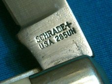 VINTAGE SCHRADE USA 285UH UNCLE HENRY GUNSTOCK TRAPPER FOLDING POCKET KNIFE KNIVES OLD