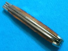 VINTAGE SCHRADE USA TH-4 LUMBERMAN JIGGED BONE GUNSTOCK TRAPPER FOLDING POCKET KNIFE KNIVES OLD