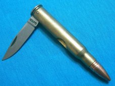 VINTAGE UNITED ITALY UC864 FIGURAL BULLET NOVELTY FOLDING POCKET KNIFE KNIVES OLD