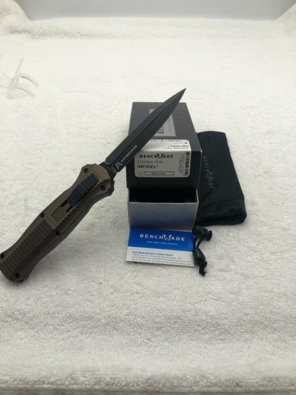 Discontinued Benchmade 3300BK-1901 Limited Edition Infidel Double Action OTF Automatic Knife
