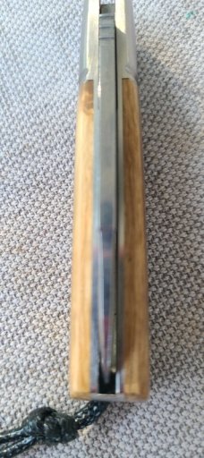 Vincenzo Balistreri Mammoth Mini Spear Barlow..Polished Damascus..3" closed..lanyard...coa and slip 