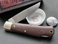 Great Eastern Cutlery GEC 721123LB Brown Burlap Micarta Cody Scout LockbackB Knife 