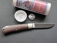 Great Eastern Cutlery GEC 721123LB Brown Burlap Micarta Cody Scout LockbackB Knife 