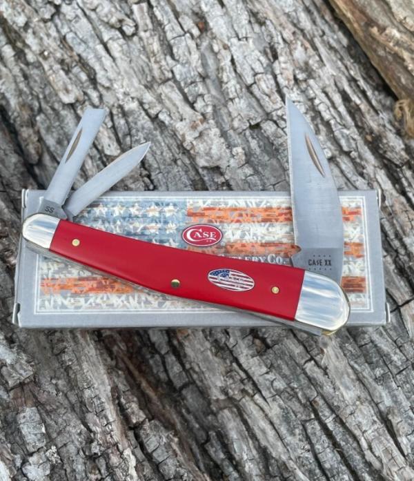 CASE XX ** 2021 AMERICAN WORKMAN RED SYNTHETIC SEAHORSE WHITTLER