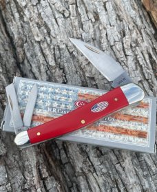 CASE XX ** 2021 AMERICAN WORKMAN RED SYNTHETIC SEAHORSE WHITTLER