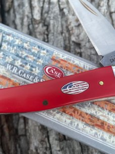 CASE XX ** 2021 AMERICAN WORKMAN RED SYNTHETIC SEAHORSE WHITTLER