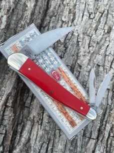 CASE XX ** 2021 AMERICAN WORKMAN RED SYNTHETIC SEAHORSE WHITTLER