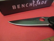 Benchmade Black Handle Clip Pont Mid-Lock Thumb Hole Opener