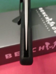 Benchmade Black Handle Clip Pont Mid-Lock Thumb Hole Opener