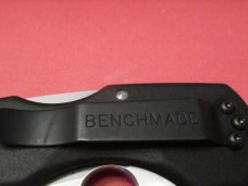 Benchmade Black Handle Clip Pont Mid-Lock Thumb Hole Opener
