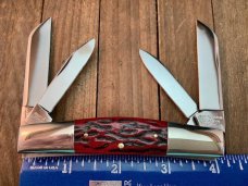 Schatt and Morgan File and Wire Series Congress Worm Groove Crimson Red Bone
