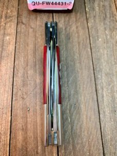 Schatt and Morgan File and Wire Series Congress Worm Groove Crimson Red Bone