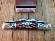Schatt and Morgan File and Wire Series Congress Worm Groove Crimson Red Bone