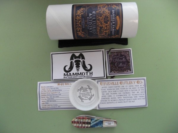 DANIELS FAMILY KNIFE BRANDS-TITUSVILLE CUTLERY-LITTLE RYBUG BARLOW