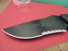 Microtech Half Serration Black Micarta Handle Fixed Blade Model Currahee