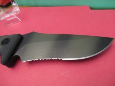 Microtech Half Serration Black Micarta Handle Fixed Blade Model Currahee