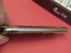 Schatt & Morgan 2003 Series XIII Mountain Man Folding Lock Back Bone Handle Pattern # 04113L
