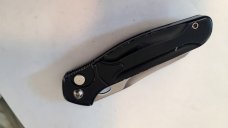 VINTAGE 4.75" HANDLE 3.5" BUTTON LOCK & RELEASE 8" FULLY OPEN SWITCHBLADE AUTO KNIFE 