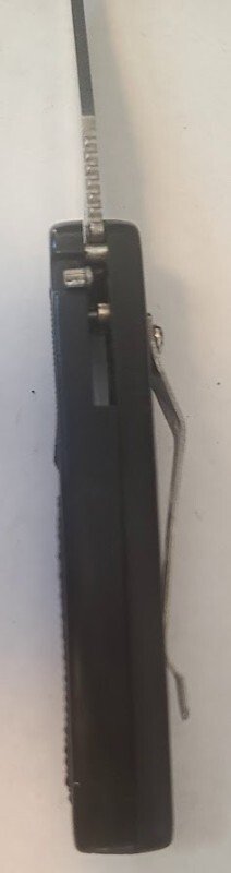 VINTAGE USA  4.5" HANDLE 3" BUILT IN BUTTON LOCK & RELEASE 7.5" FULLY OPEN SWITCHBLADE AUTO KNIFE 