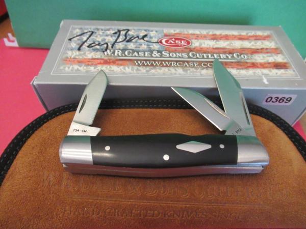 Case XX 2015 Tony Bose Ebony Cattle Knife Pattern # TB732015 154CM Case XX 2015 Tony Bose Ebony Cattle Knife Pattern # TB732015 154CM