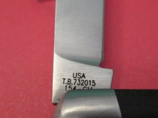 Case XX 2015 Tony Bose Ebony Cattle Knife Pattern # TB732015  154CM