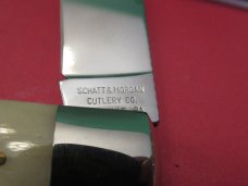 Schatt & Morgan File & Wire Mountain Man Folding Lock Back Bone Handle Pattern # 04113L