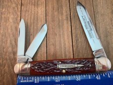 Winchester Cutlery by Queen Cartridge Series Anglo Saxon Whittler Burnt Orange Bone 1992 39101