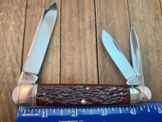 Winchester Cutlery by Queen Cartridge Series Anglo Saxon Whittler Burnt Orange Bone 1992 39101