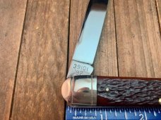 Winchester Cutlery by Queen Cartridge Series Anglo Saxon Whittler Burnt Orange Bone 1992 39101