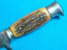 VINTAGE STAG INOX FRABIL FIXED BLADE HUNTING SKINNING SURVIVAL BOWIE BANDITO KNIFE KNIVES OLD