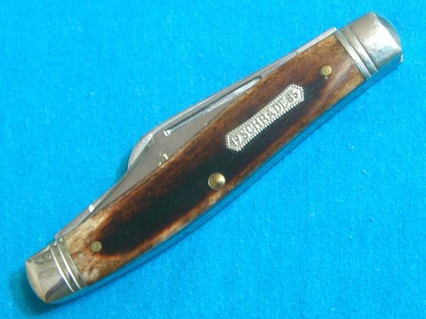 VINTAGE BROWN BONE HERITAGE SCHRADE 8801 CHATTAHOOCHEE 1985 STOCKMAN FOLDING POCKET KNIFE KNIVES OLD VINTAGE BROWN BONE HERITAGE SCHRADE 8801 CHATTAHOOCHEE 1985 STOCKMAN FOLDING POCKET KNIFE KNIVES OLD