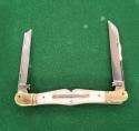 3 1/2" Double Bird's Head Bolsters, Swell Center Half Congress, imitation Pearl Handles file work