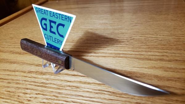 Great Eastern Cutlery Fixed Blade, Micarta 1095 Carbon Steel, Full Tang, Brass Pins, Brand New Knife