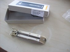 Hubertus Knife Shellpuller Patronenzieher Large Size 11 White Bone UNUSED NIB.