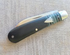 T A Davison Striper Swayback Wharnie Jack.4".Black Micarta.Cpm154...jeweled liners..#2362