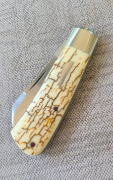 Birdvis Mammoth Ivory Hitchcock..Cpm154..Green G10 liners...1 of...DOB 10/22