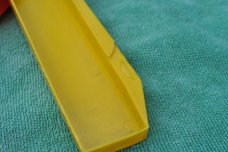 Kid's Knife Design Pencil Case Jugged Plastic Bail Blade Nick To Open Pencil Sharpener Like New 50's