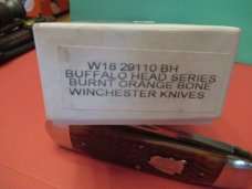 Winchester Buffalo Head Series Burnt Orange Bone Sunfish Pattern # W1829110BH