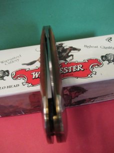 Winchester Buffalo Head Series Burnt Orange Bone Sunfish Pattern # W1829110BH