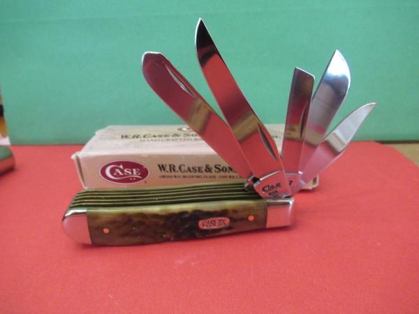 Case XX 1997 Green Bone 5 Blade Mini Trapper Pattern # 6507 