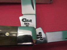 Case XX 1997 Green Bone 5 Blade Mini Trapper Pattern # 6507 