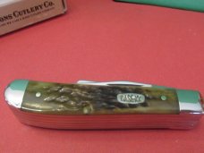 Case XX 1997 Green Bone 5 Blade Mini Trapper Pattern # 6507 