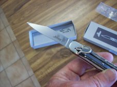 Hubertus Knife Solingen, Germany Size 10 Medium Clip-Point Genuine Stag/Antler NIB