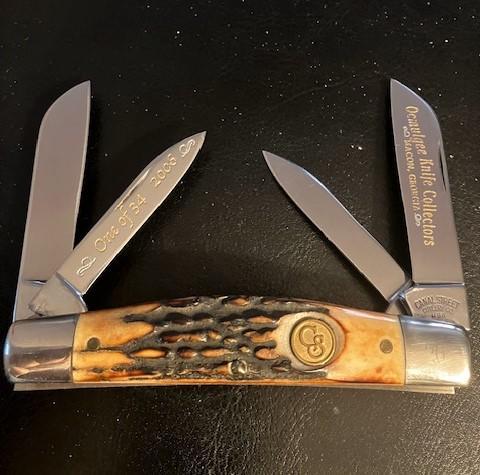 LARGE CANAL STREET 4 BLADE STAG CONGRESS *lowered price* LARGE CANAL STREET 4 BLADE STAG CONGRESS *lowered price*