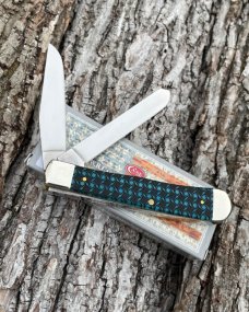 CASE XX ** SFO 2021 SPIRAL CARIBBEAN BLUE BONE TRAPPER
