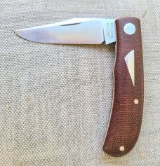 Rare Birdvis Trapper...Micarta and Cpm154...4" closed...comes with all swag....#170..DOB  09/2020