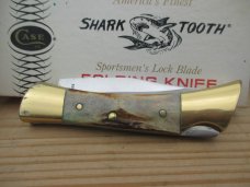 Case Shark Tooth Stag Lockback   NIB 