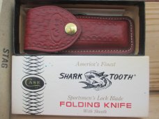 Case Shark Tooth Stag Lockback   NIB 